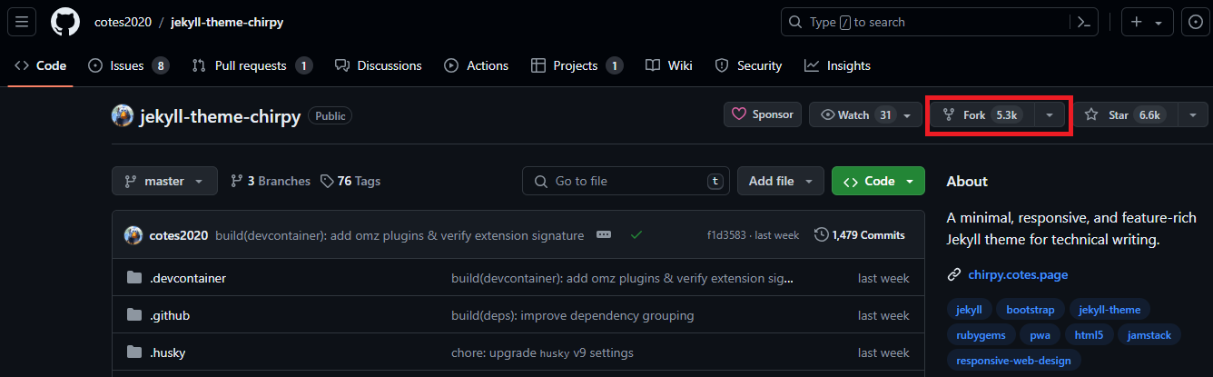 Jekyll Chirpy 테마 Github 블로그 개설하기(2024.06 기준)-1 | Jaehee-Kim
