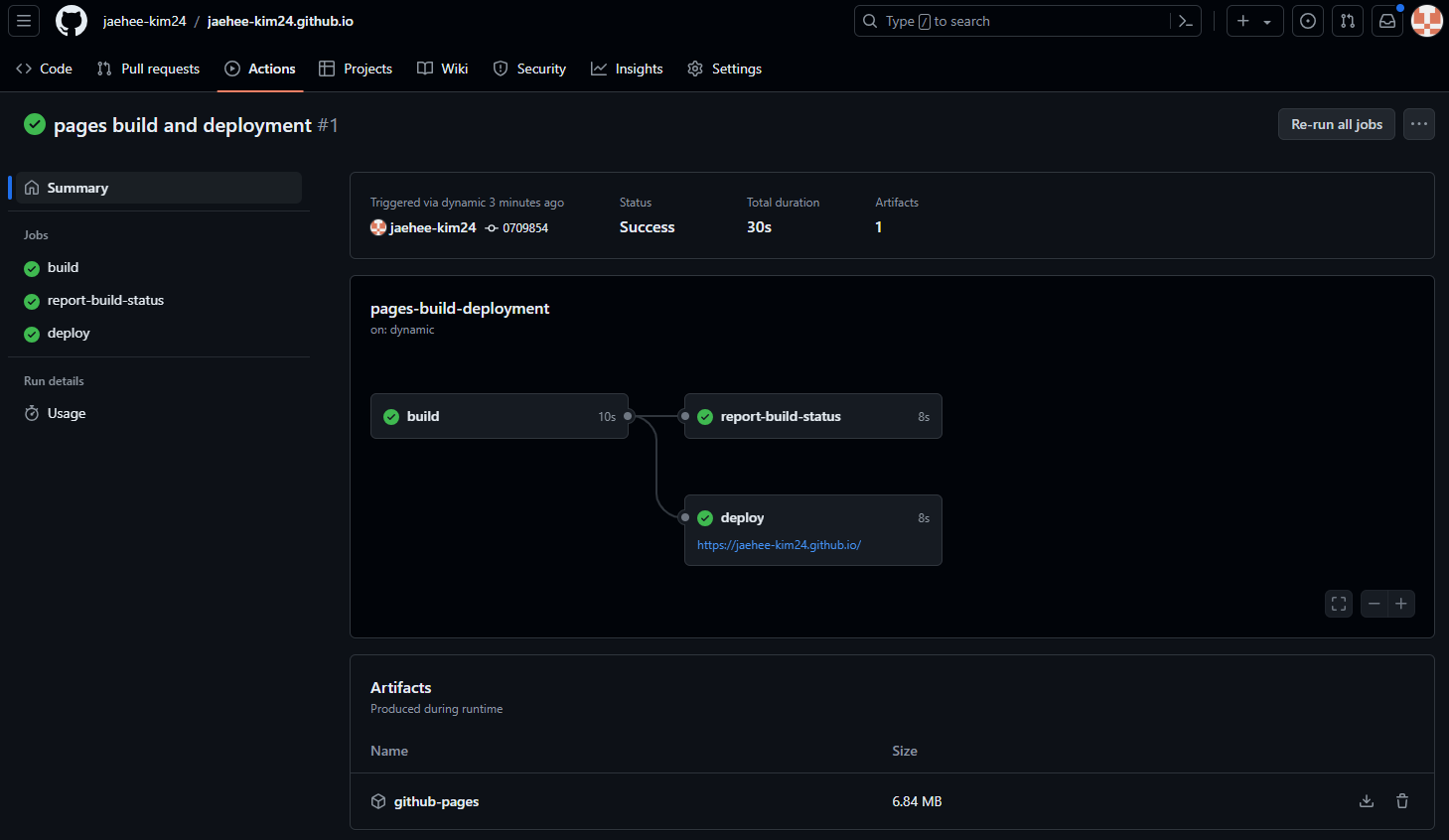Jekyll Chirpy 테마 Github 블로그 개설하기(2024.06 기준)-1 | Jaehee-Kim