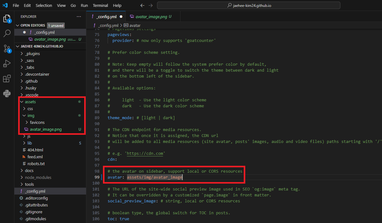 Jekyll Chirpy 테마 Github 블로그 꾸미기 | Jaehee-Kim